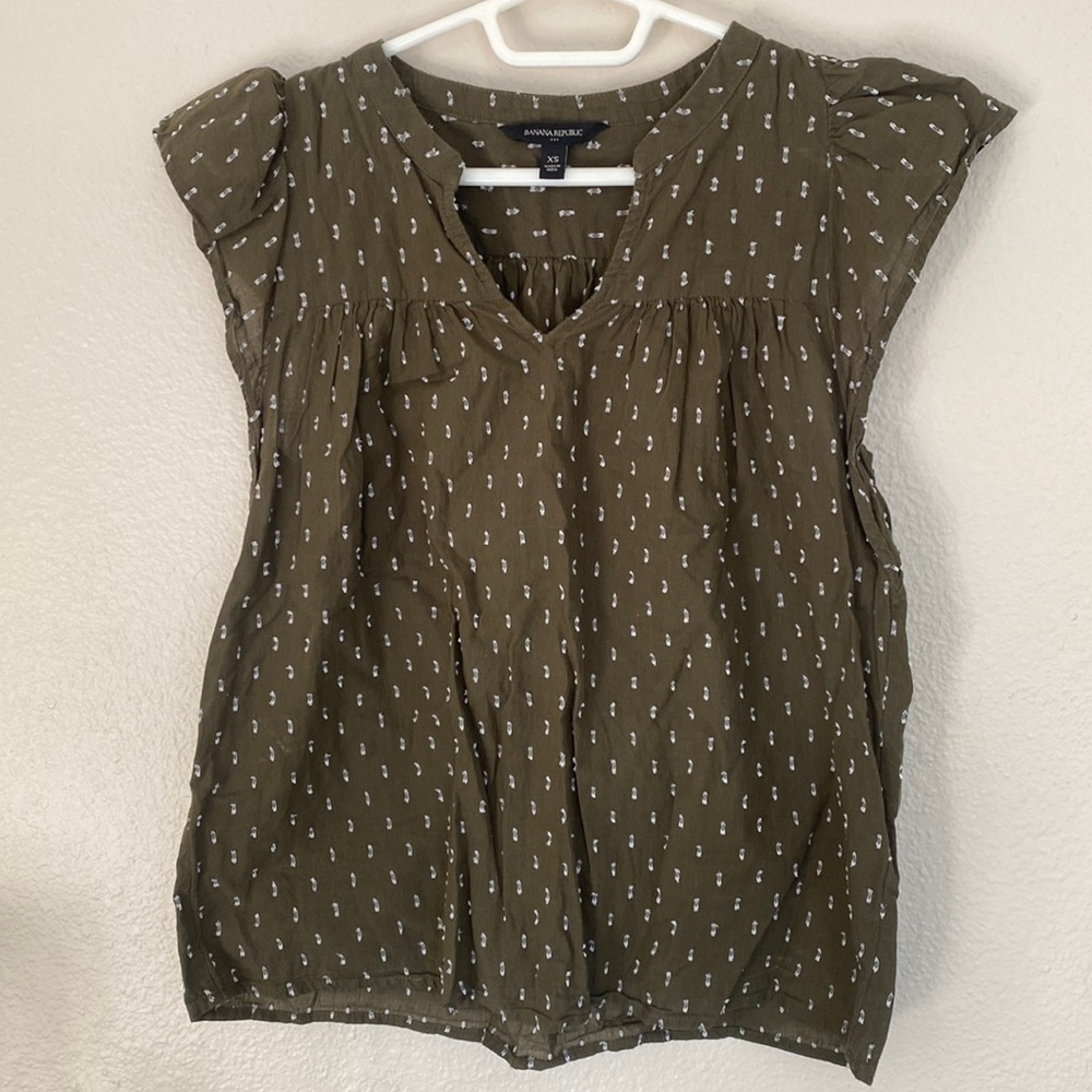 Olive Green Blouse